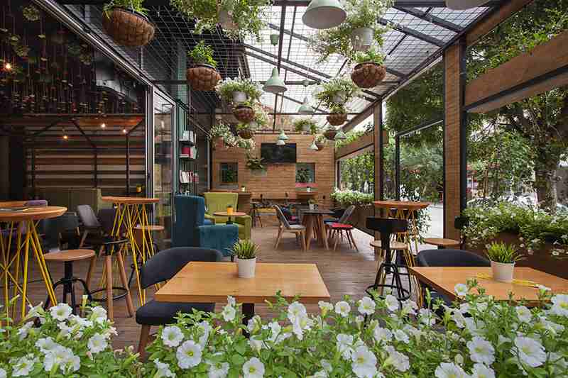 thiết kế quán cafe sân vườn 1