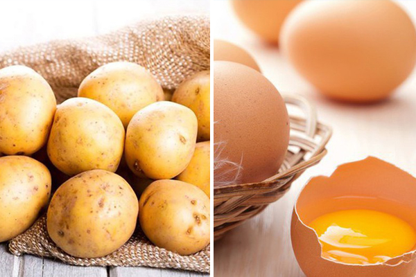 Cách trị nám tại nhà bằng khoai tây kết hợp trứng gà giúp xóa mờ vết nám, giúp cải thiện làn da bị tổn thương.