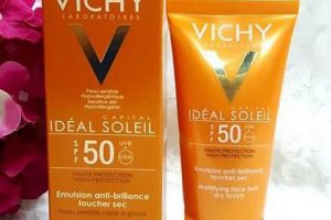 Review kem chống nắng Vichy Ideal Soleil SPF 50 Mattifying Face Fluid Dry Touch