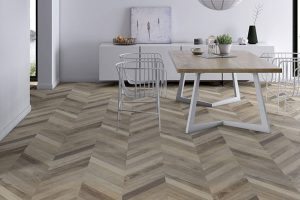 Loại sàn gỗ công nghiệp được sử dụng khá phổ biến bởi giá thành tốt, chất lượng khá phù hợp với nhiều không gian.