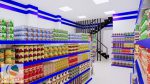 thiết kế siêu thị mini hai tầng 1