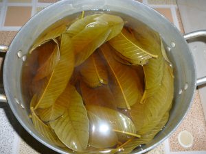Bạn có thể bảo quả nước lá ổi đun sôi trong tủ lạnh để dùng dần.