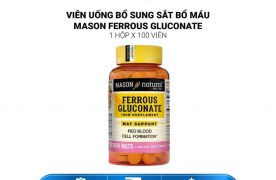 Vì sao nên chọn Sắt Hữu Cơ Mason Ferrous Gluconate cho bà bầu?