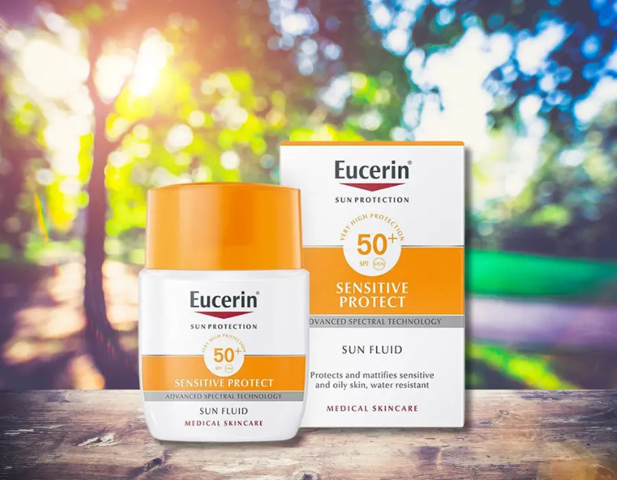 Review Kem Chống Nắng Eucerin Sun Fluid Mattifying Kem Chống Nắng Eucerin Sun Fluid Mattifying SPF 50+ Cho Da Thường, Hỗn Hợp 50ml