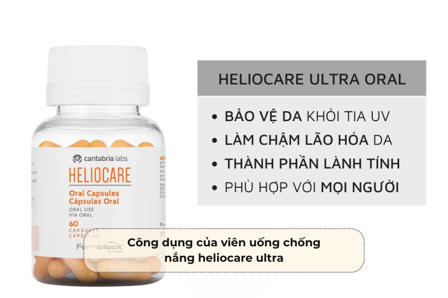 Công dụng của user chống nắng heliocare ultra