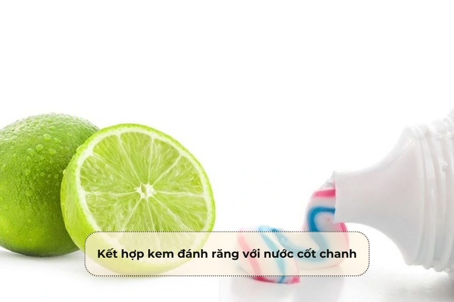 Kết quả kem đánh răng với nước cốt chanh